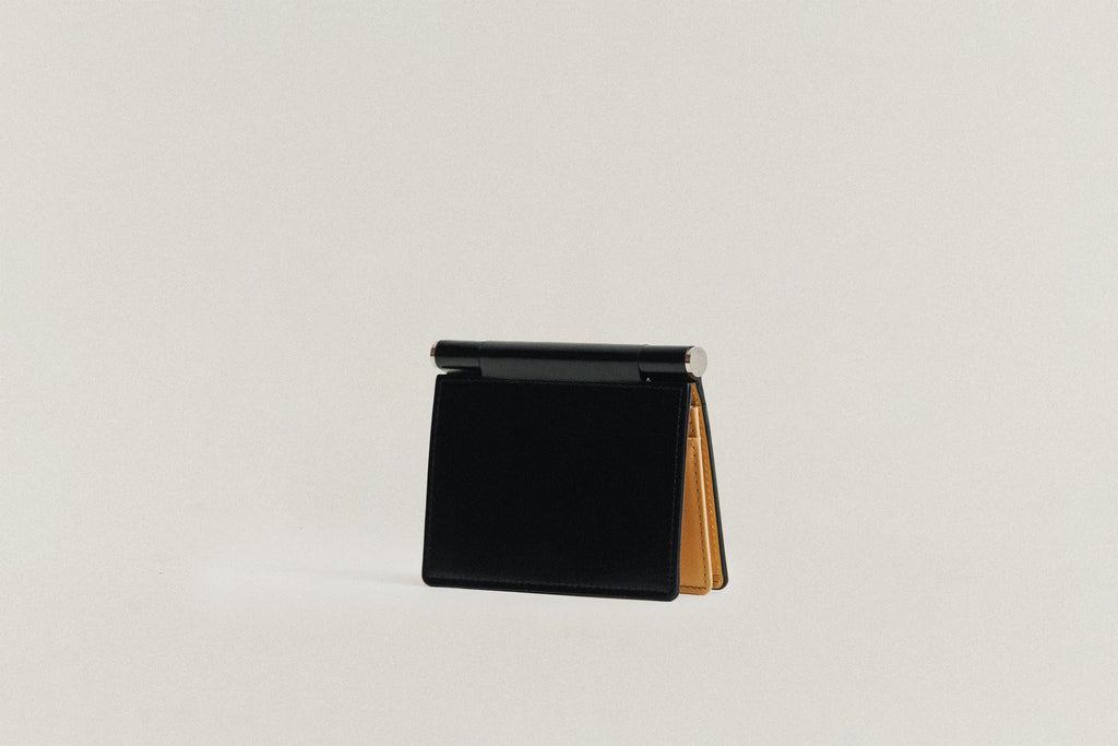 PORTE CARTES DE VISITE PAUMELLE BLACK / NATURAL