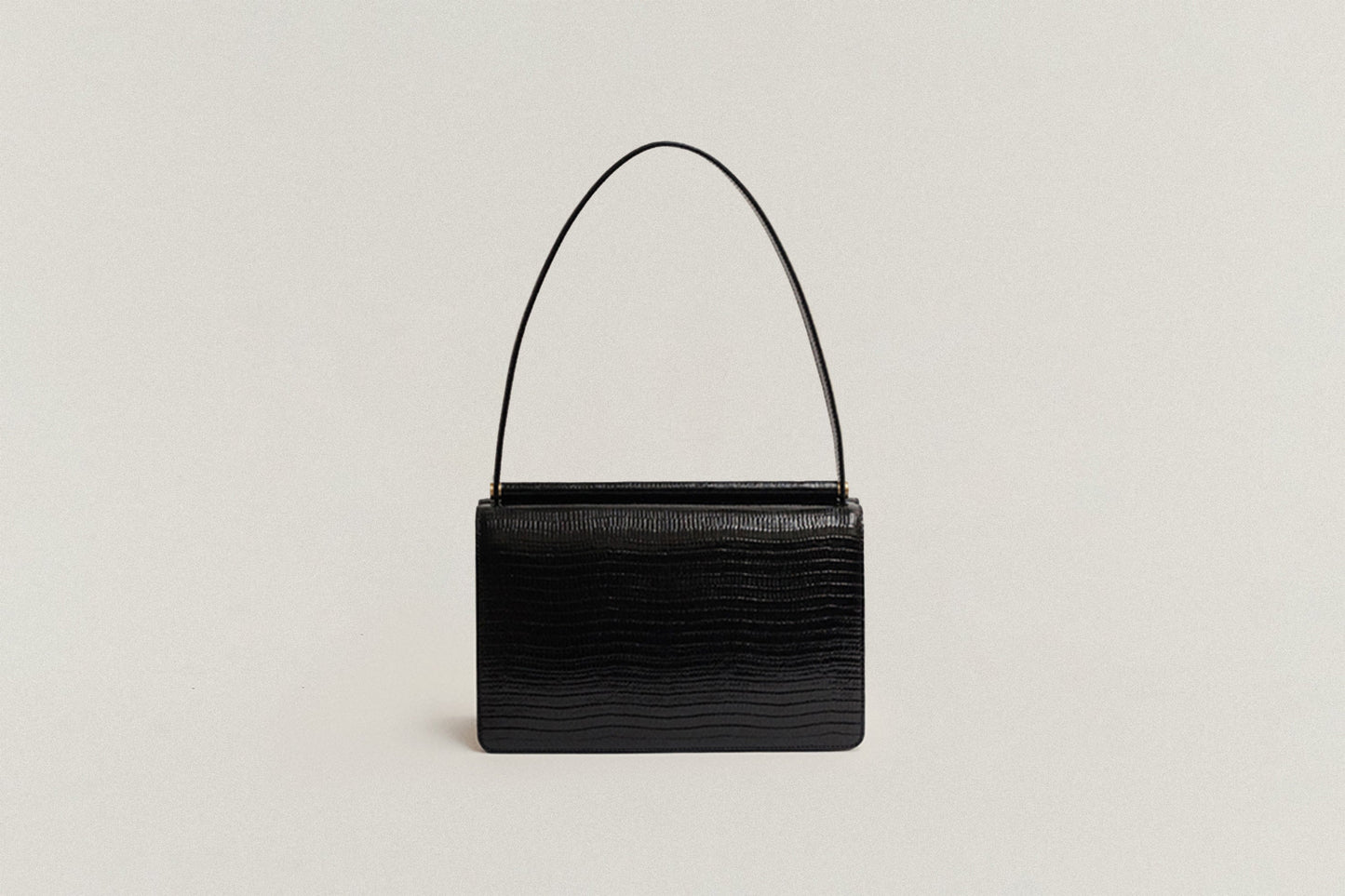SAC PAUMELLE LIZARD BLACK