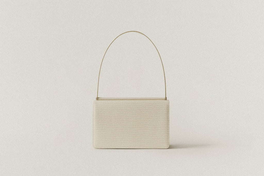 SAC PAUMELLE LIZARD WHITE