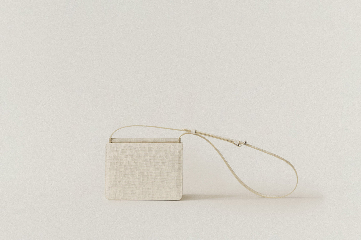 SAC PAUMELLE MINI LIZARD WHITE