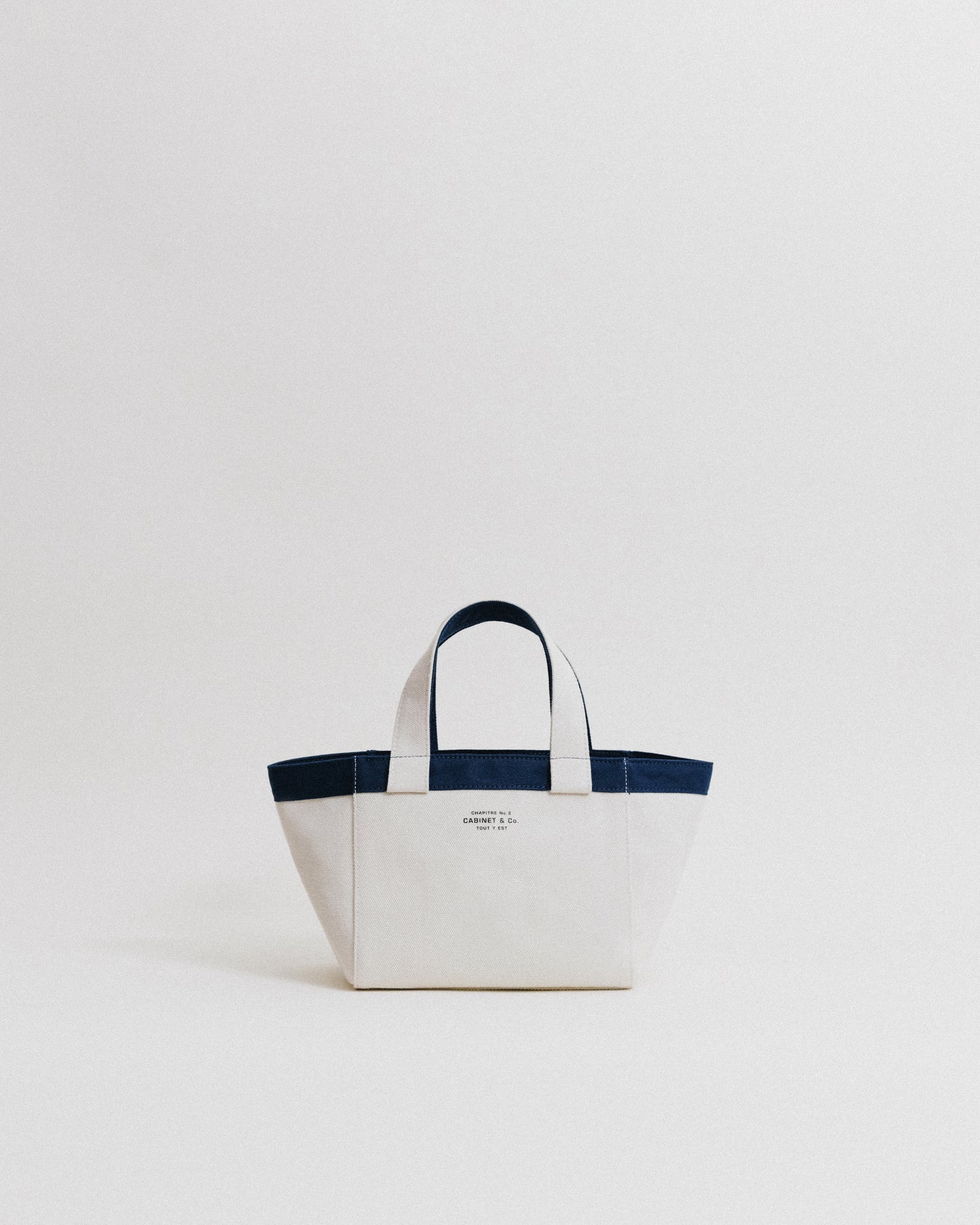 CABINET&CO. TOTE SMALL NAVY