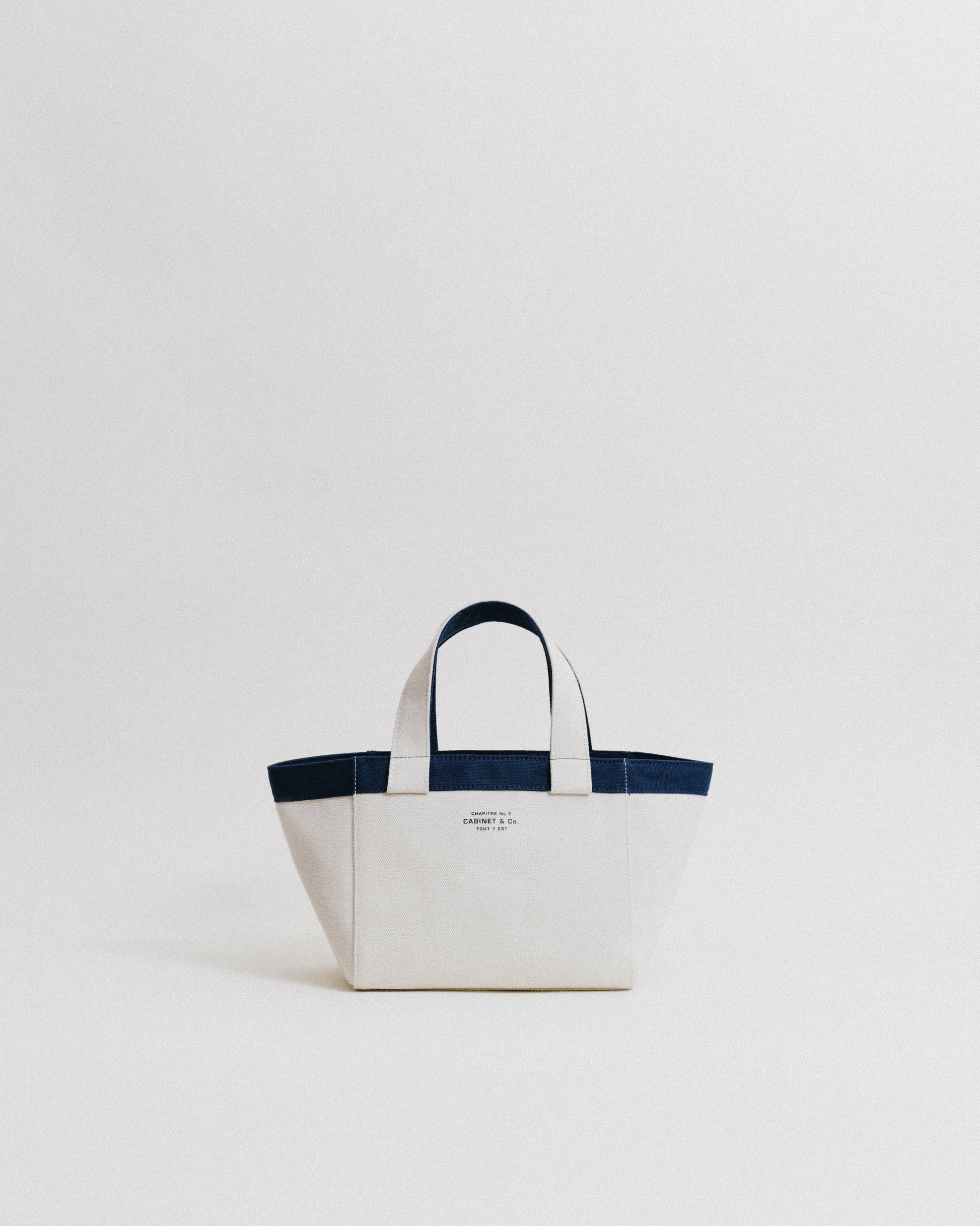 CABINET&CO. TOTE SMALL NAVY