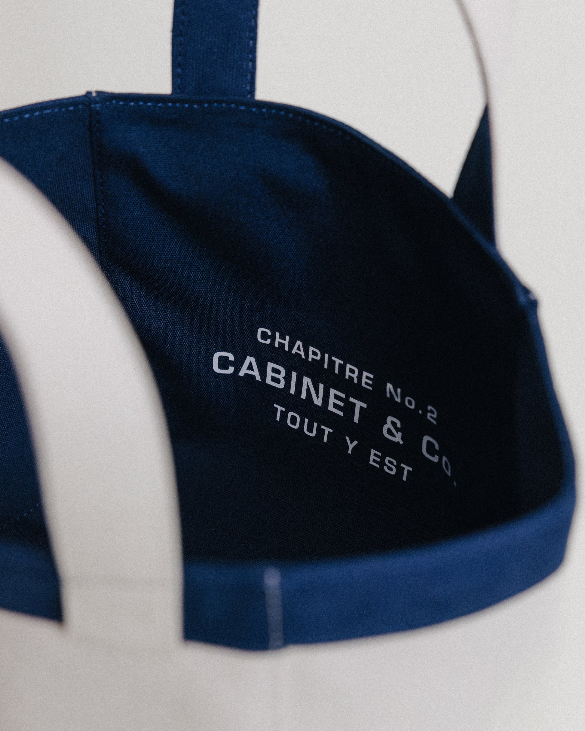 CABINET&CO. TOTE SMALL NAVY