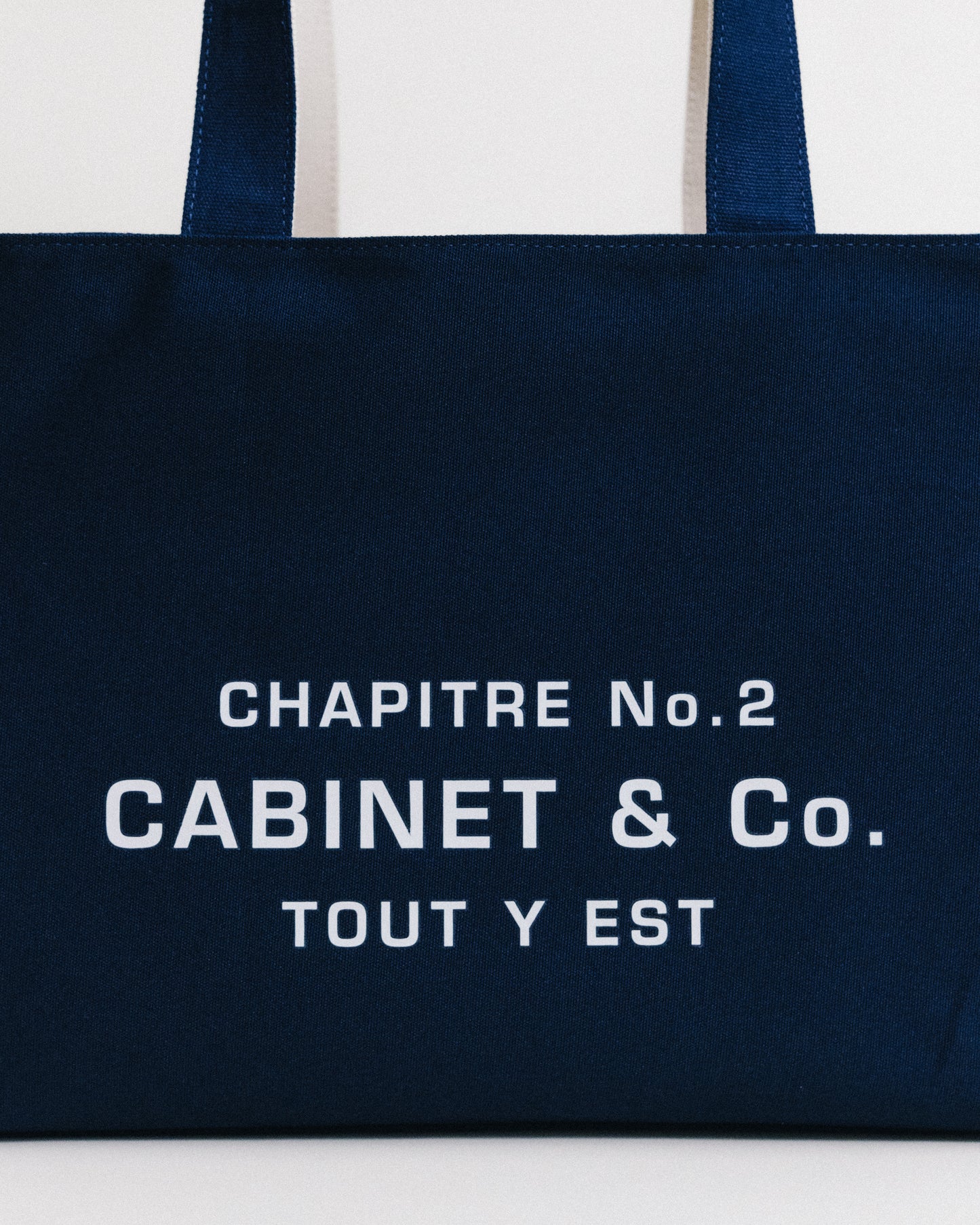 CABINET&CO. TOTE LARGE NAVY