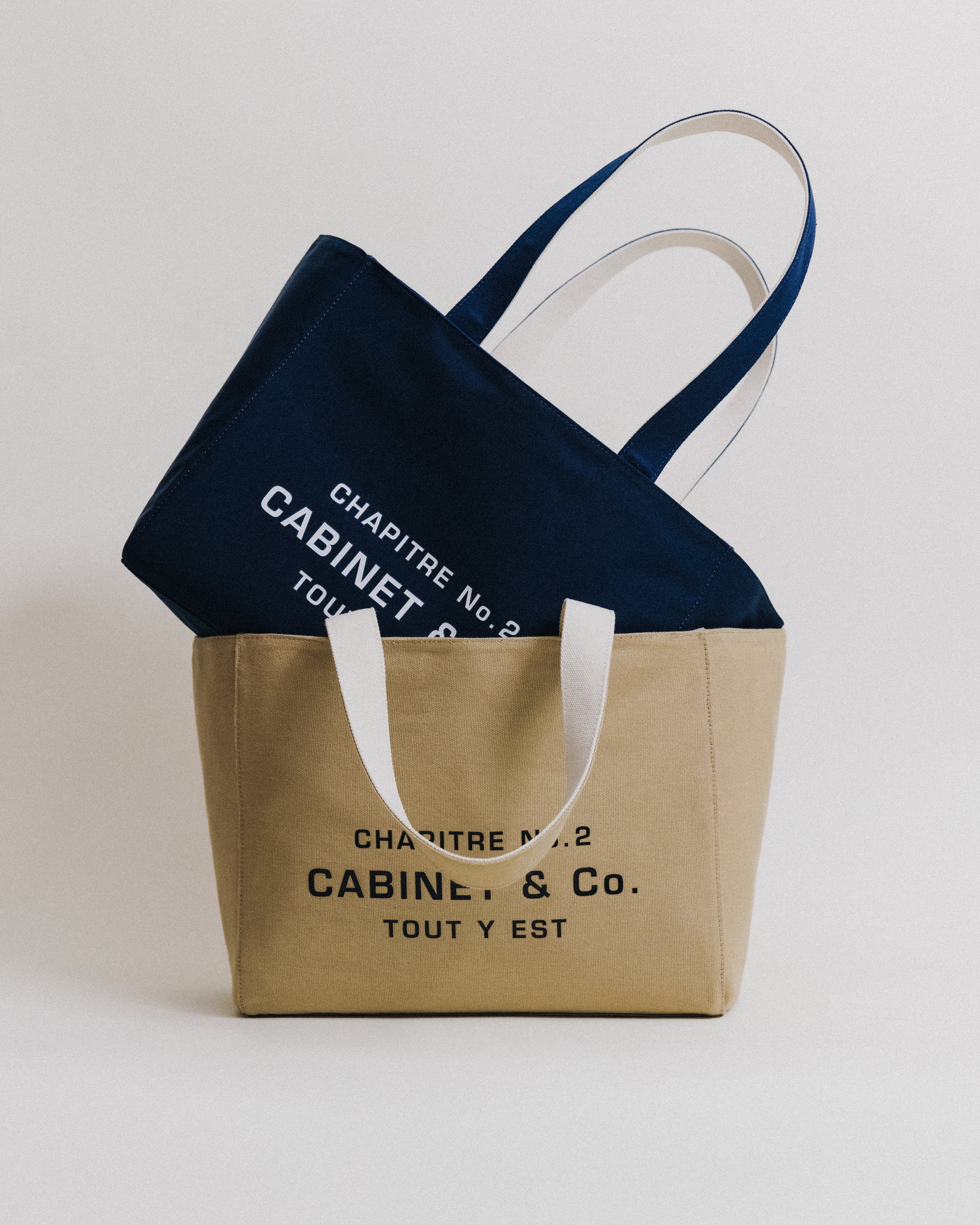 CABINET&CO. TOTE SMALL BEIGE