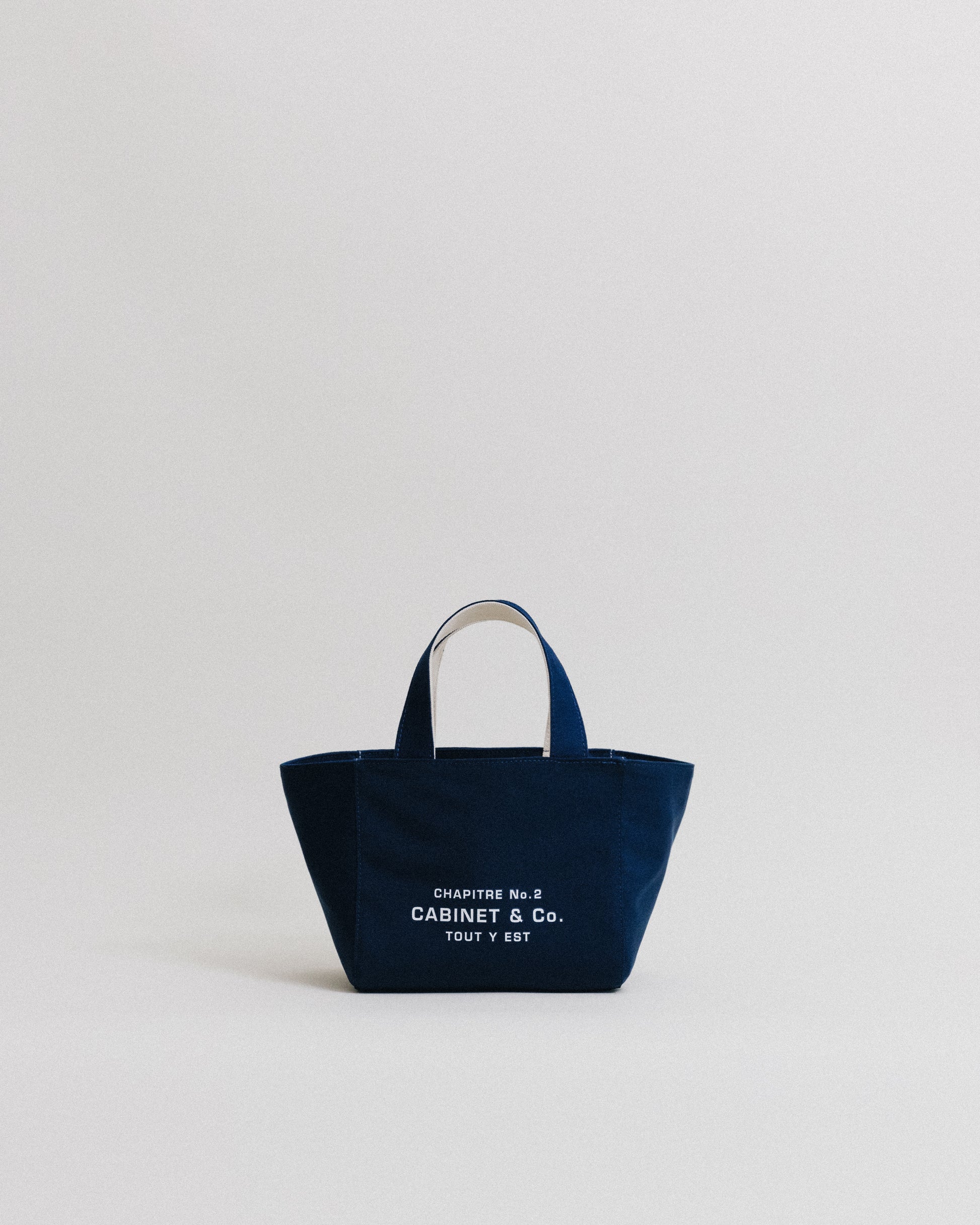 CABINET&CO. TOTE SMALL NAVY