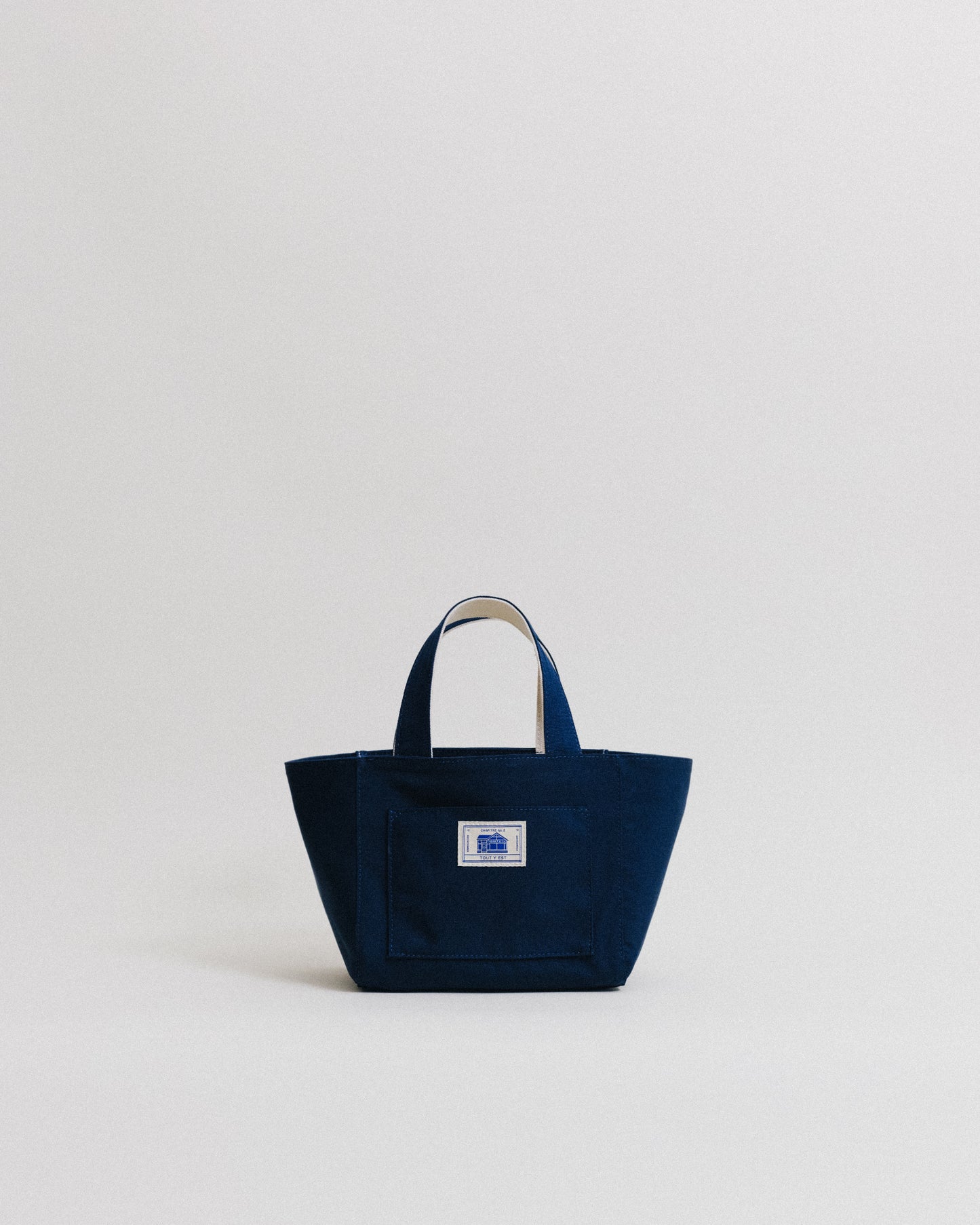 CABINET&CO. TOTE SMALL NAVY