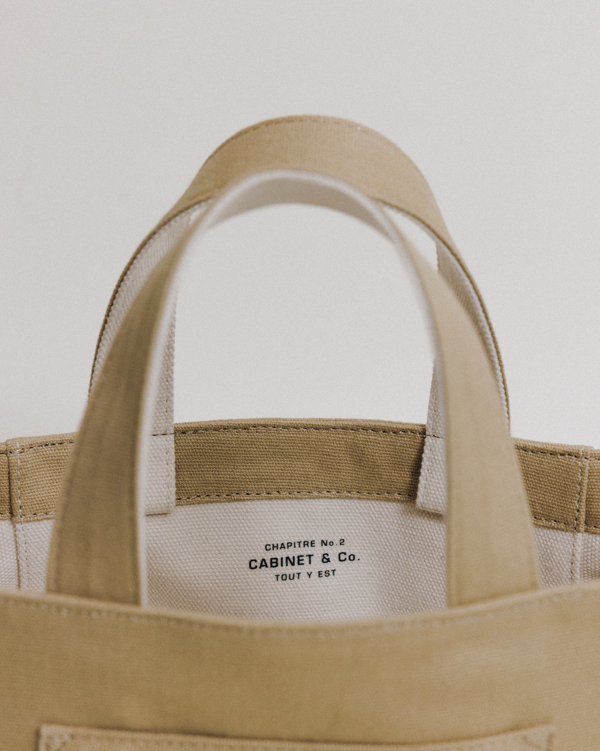 CABINET&CO. TOTE SMALL BEIGE