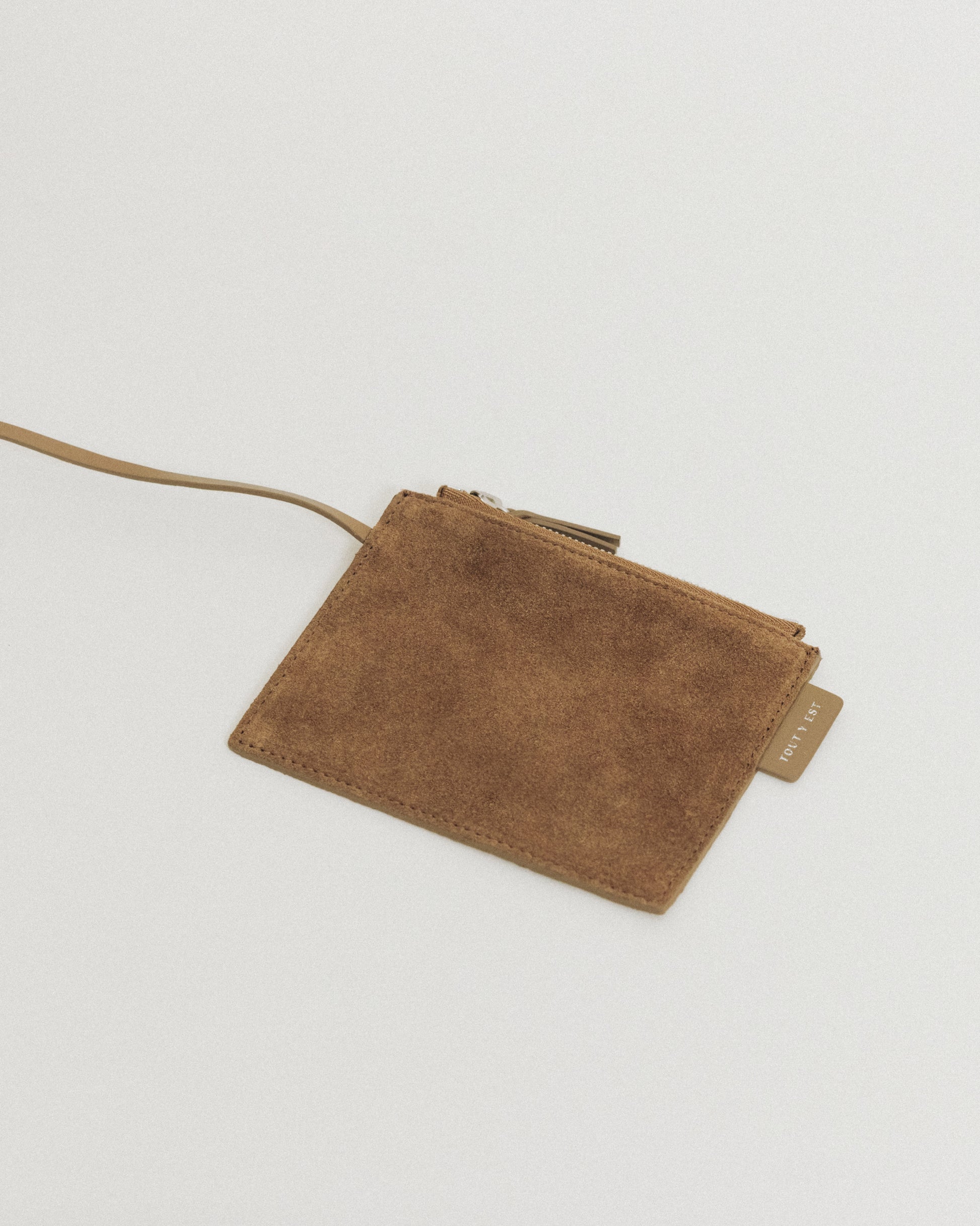 SAC COQUILLE BUCKET SUEDE BEIGE