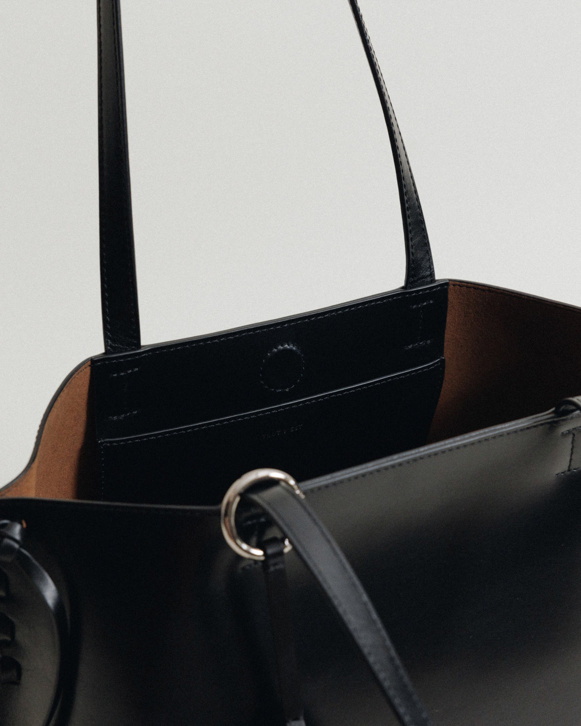 SAC TRESSÉ SMALL BLACK