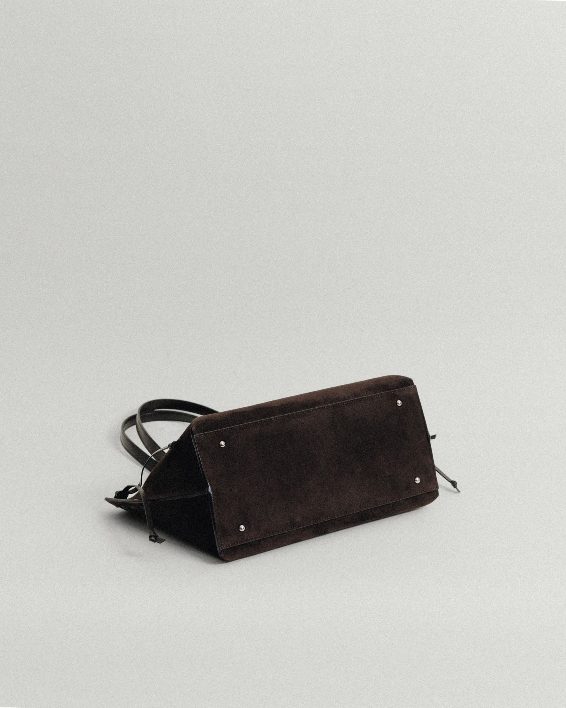 SAC TRESSÉ SMALL SUEDE BROWN