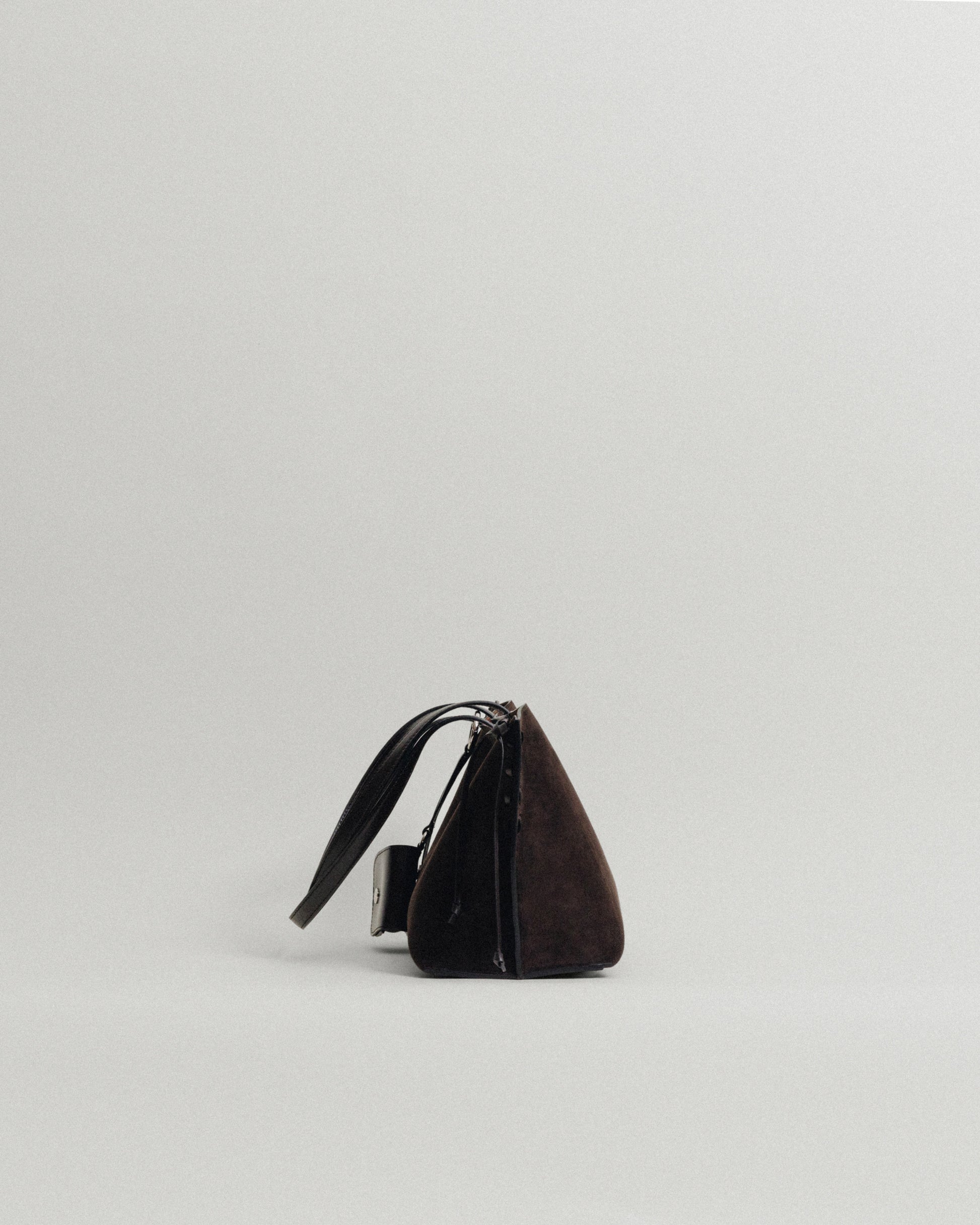 SAC TRESSÉ SMALL SUEDE BROWN