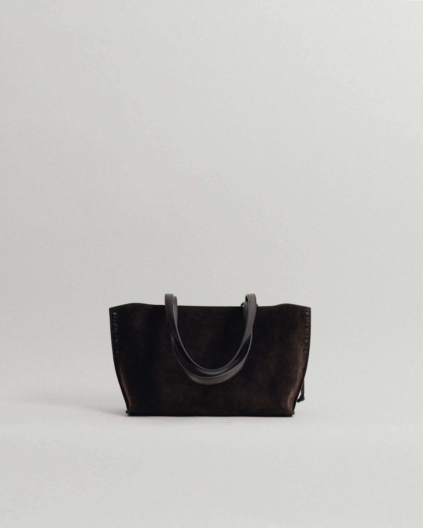 SAC TRESSÉ SMALL SUEDE BROWN