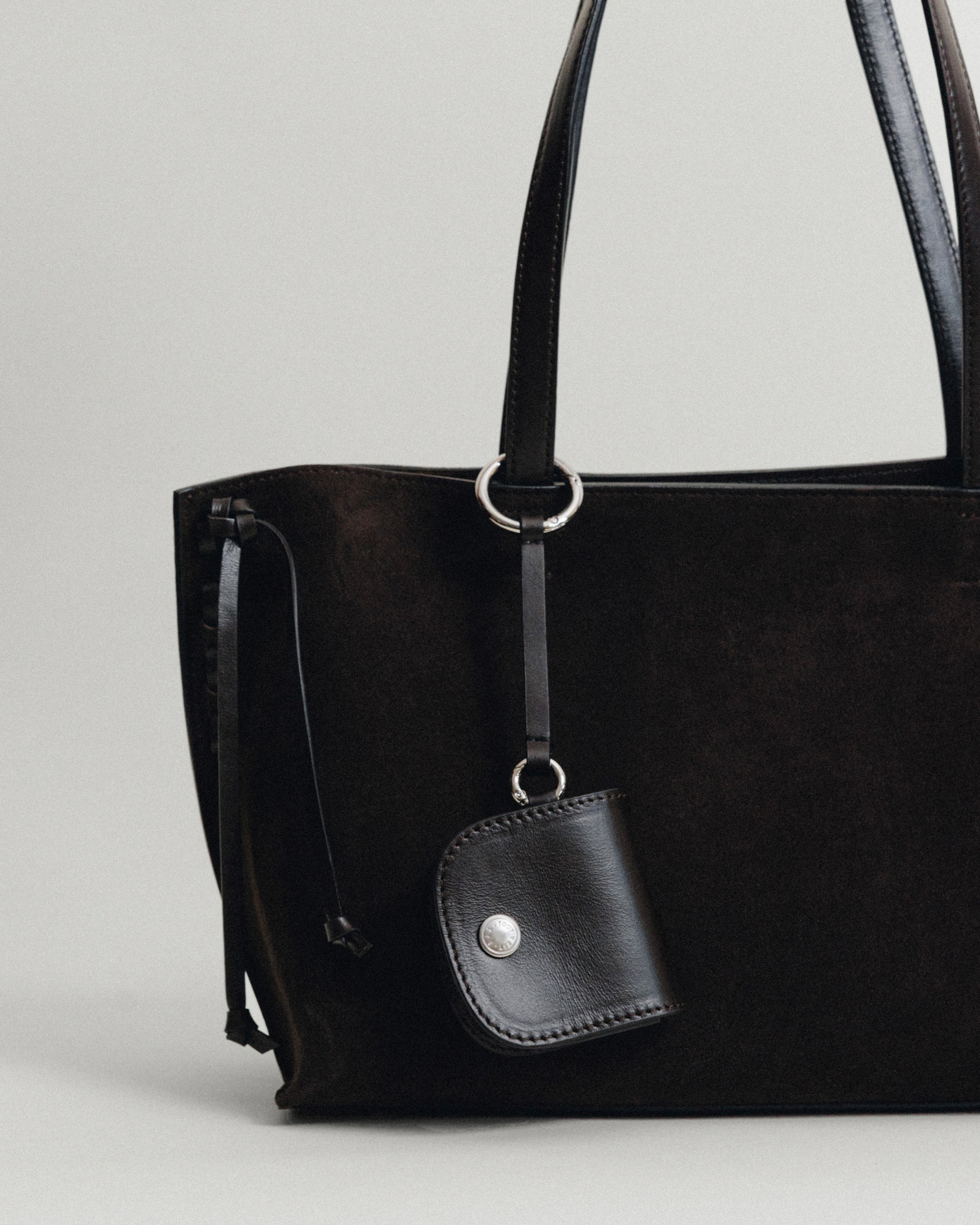 SAC TRESSÉ SMALL SUEDE BROWN