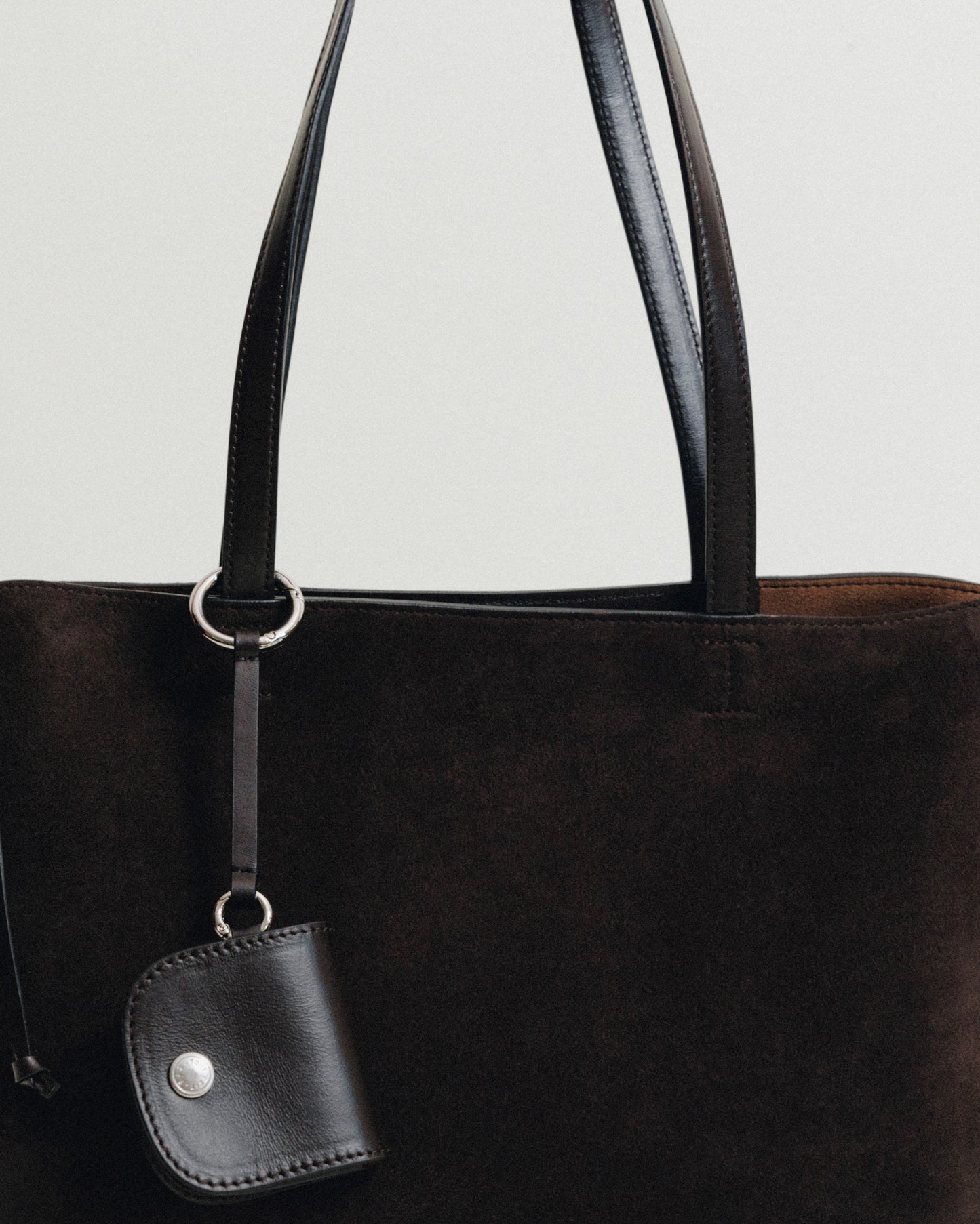 SAC TRESSÉ SMALL SUEDE BROWN