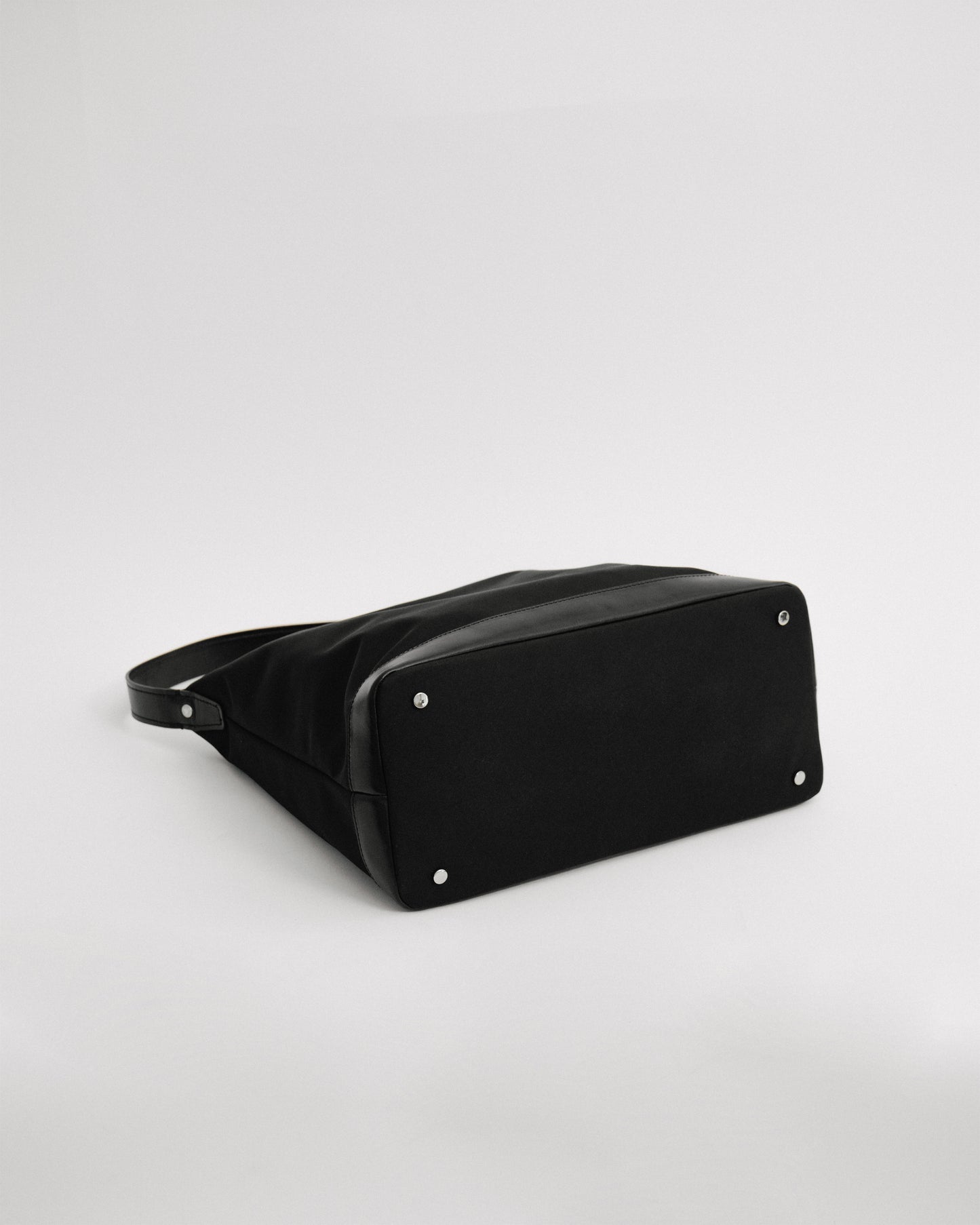 SAC TRESSÉ HOBO TOILE BLACK