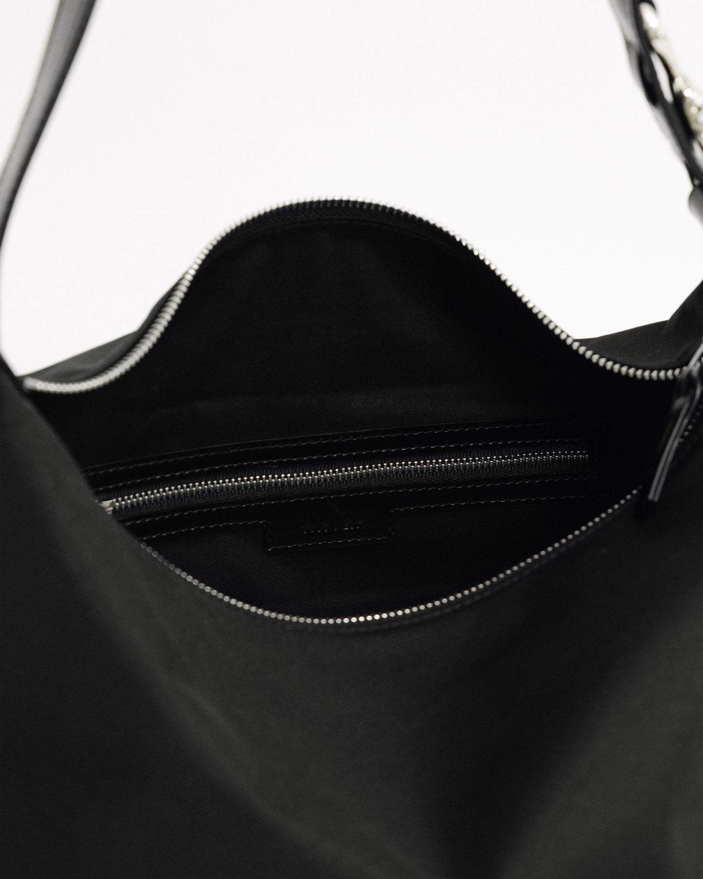 SAC TRESSÉ ÉPAULE TOILE BLACK