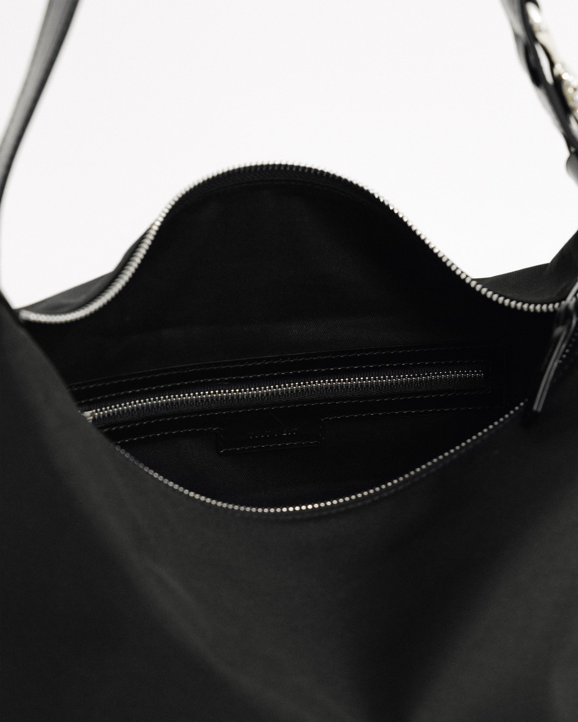 SAC TRESSÉ ÉPAULE TOILE BLACK