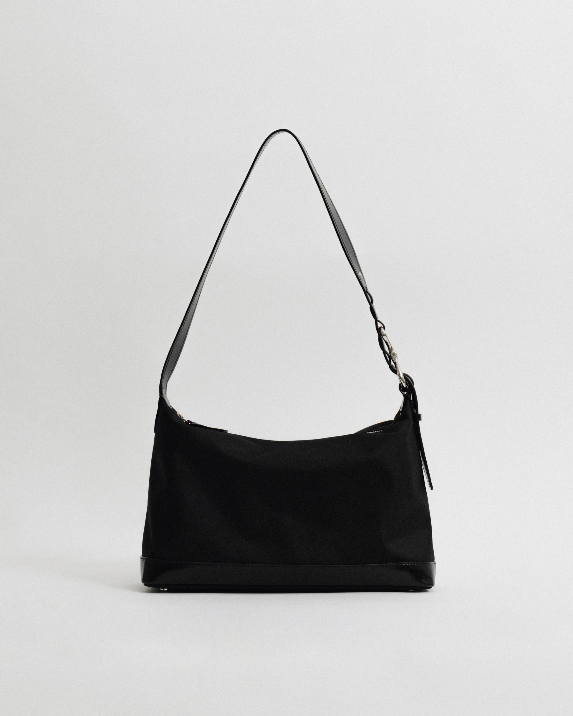 SAC TRESSÉ ÉPAULE TOILE BLACK