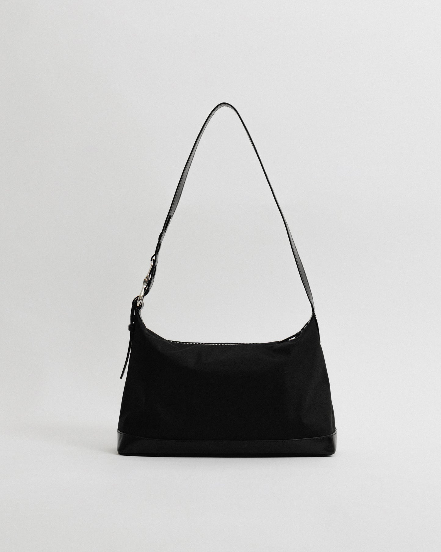 SAC TRESSÉ ÉPAULE TOILE BLACK