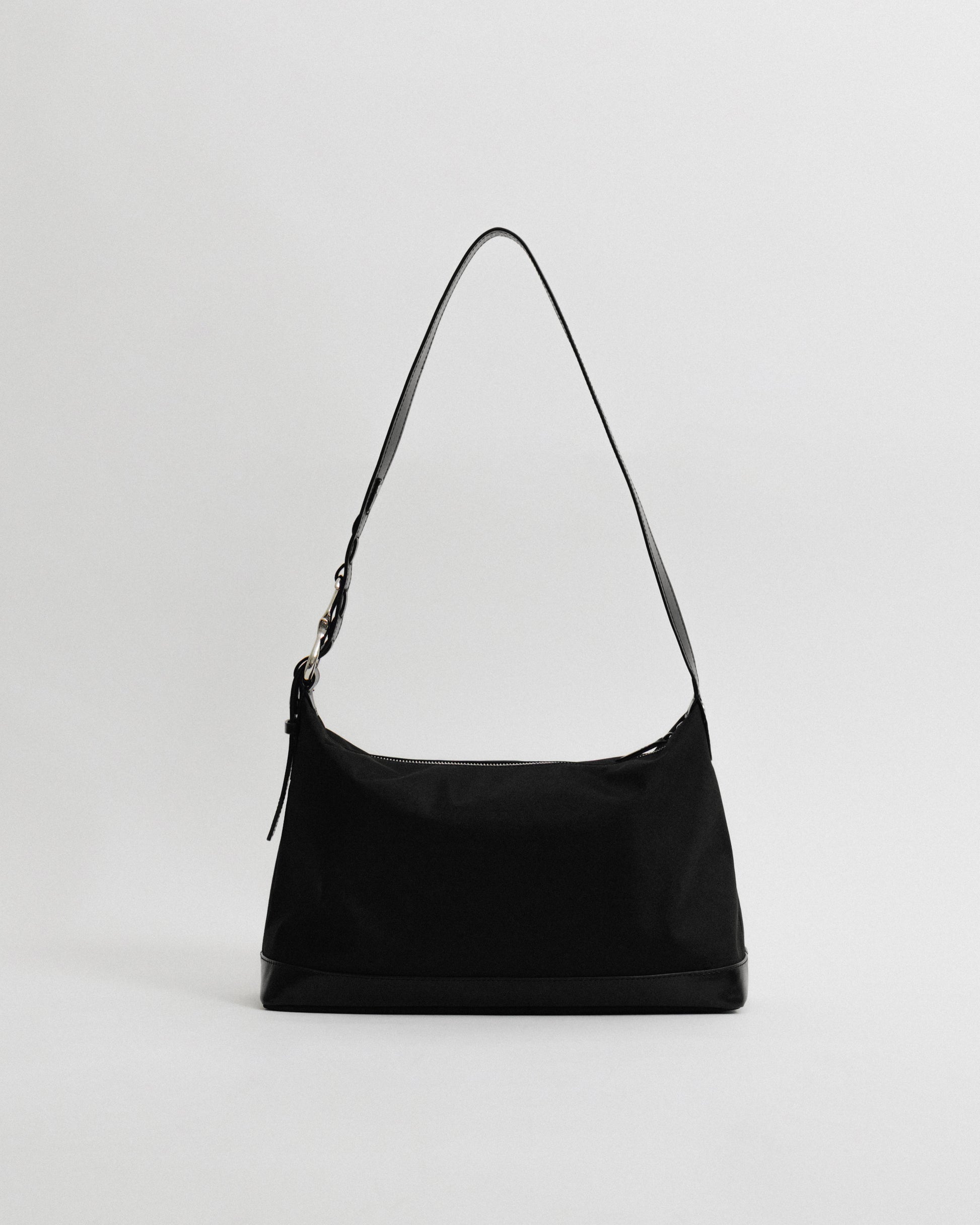 SAC TRESSÉ ÉPAULE TOILE BLACK