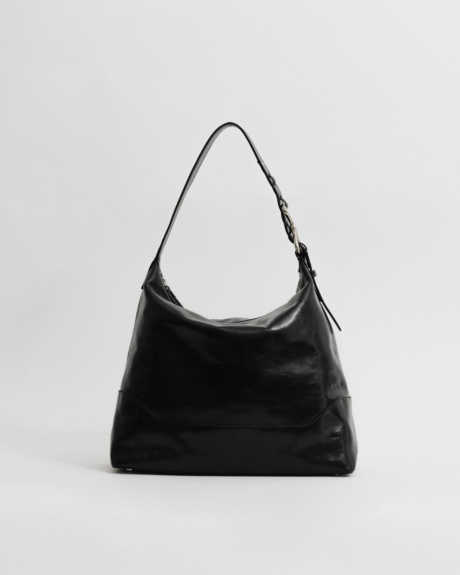 SAC TRESSÉ HOBO BLACK