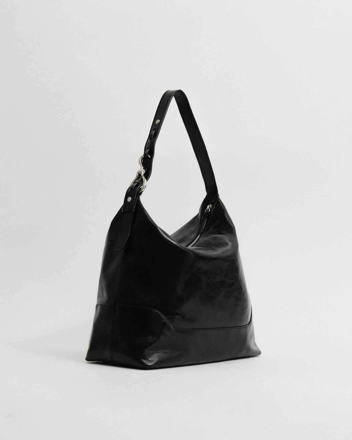 SAC TRESSÉ HOBO BLACK
