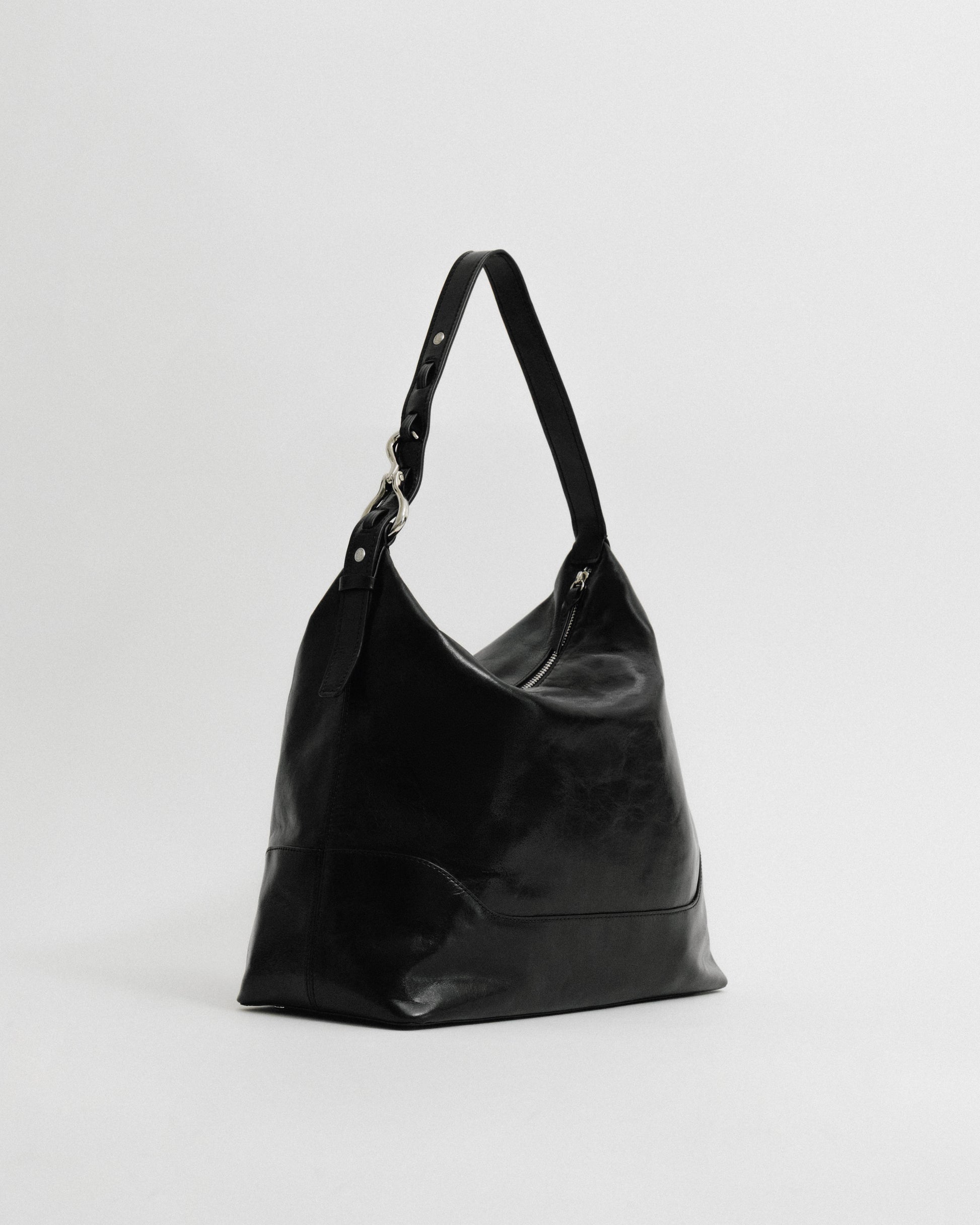SAC TRESSÉ HOBO BLACK