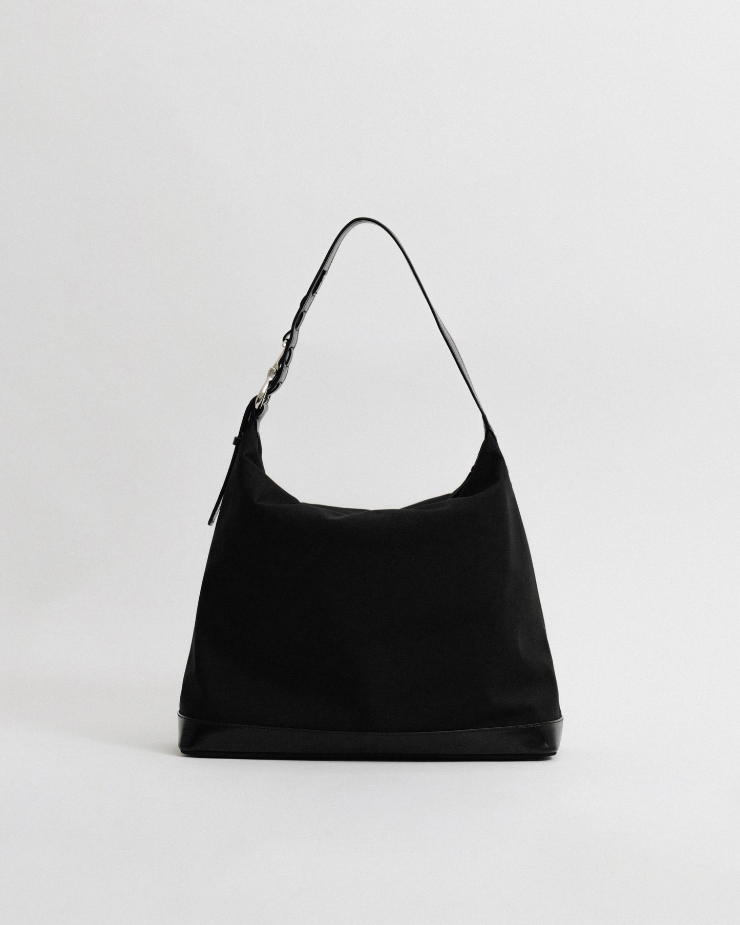 SAC TRESSÉ HOBO TOILE BLACK