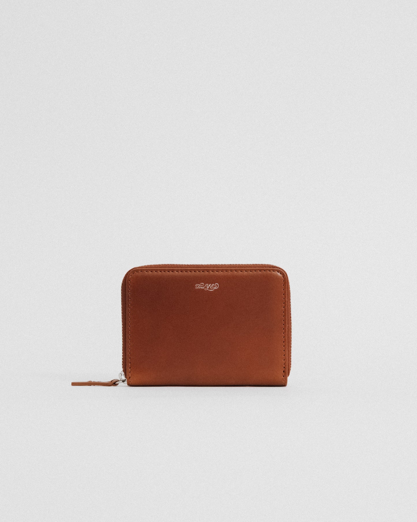 PORTE CARTES ZIPPÉ BROWN