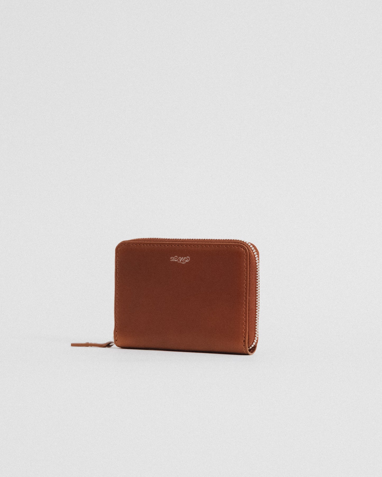 PORTE CARTES ZIPPÉ BROWN
